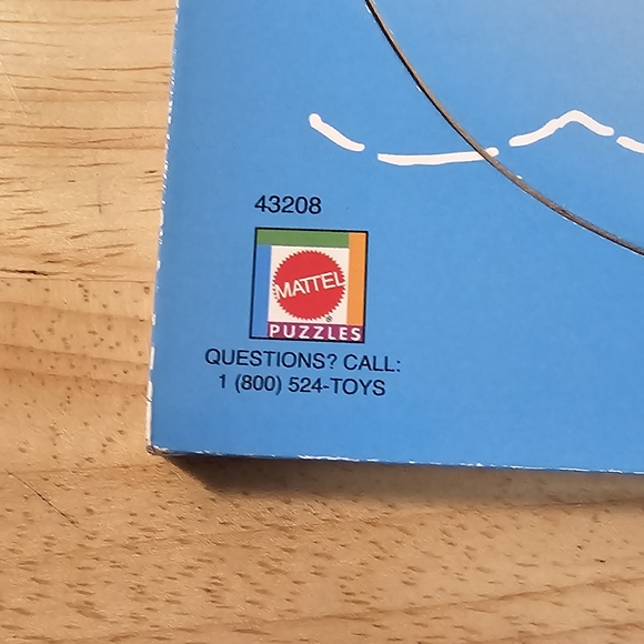 Vintage 2001 Mattel Barney The Dinosaur 8 Piece Wooden Frame Tray Puzzle - Picture 5 of 7